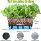 Window Box Planter 6 Pcs, 16.5 Inches Self Watering Rectangle Flower Plant Pots - Image 3
