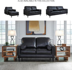 Signature Design by Ashley Bryceview Mid-Century Leather Match Tufted Loveseat - Image 6