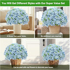 Artificial Flowers for Outdoor Indoor, Silk Flowers No Fade Fake Plastic - Image 5