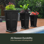 Mayne Fairfield 28-Inch Tall Planter – Self-Watering, Weather-Resistant Planter - Image 4