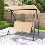 Tangkula 2 Person Porch Swing, 2-in-1 Convertible Outdoor Swing Bed - Image 9