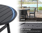 AMERLIFE 5 Piece HDPE Outdoor Dining Table & Chairs Set, All-Weather Patio - Image 5