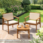 Greesum Outdoor Patio Furniture, 3 Piece Bistro Sofa Set - Image 3