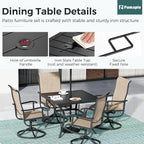 5-Piece Outdoor Dining Set, Patio Furniture Set - Image 5