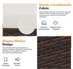 Shintenchi 3 Pieces Patio Furniture Set 3 Pieces PE Rattan Wicker Chairs - Image 6