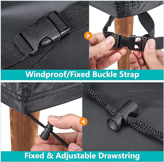 Patio Sofa Cover Waterproof, Heavy Duty 2-Seater Outdoor Couch Cover Patio - Image 3