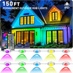 150FT Permanent Outdoor RGB Lights by Unknown