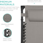 Best Choice Products 30” Wide Folding Zero Gravity Outdoor Recliner Patio - Image 7