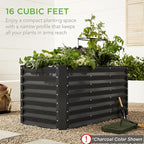 Best Choice Products 4x2x2ft Outdoor Metal Raised Garden Bed, Deep Root Box - Image 8