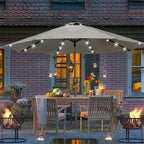 Blissun 9 ft Solar Umbrella, 32 LED Lighted Patio Umbrella, Table Market - Image 7