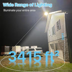 HYPERLITE Parking Lot Light 200W: 30000LM 5000K LED Parking Lot Lights Outdoor - Image 3