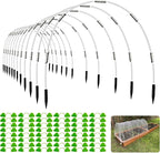 Garden Hoops for Raised Beds- Rust Free Fiberglass Frame Plant Hoops by OOTONAT