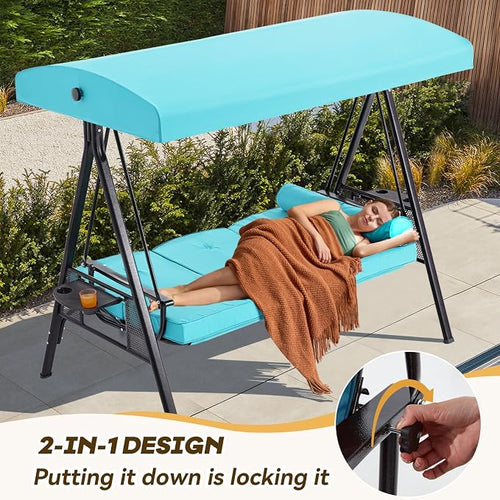 3 in 1 Outdoor Porch Swing - Image 2