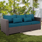 Outdoor Couch 3 Seater Sofa Outdoor Furniture Deep Seat High Backrest Patio - Image 3