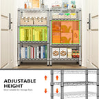 1000 lbs 4 Tier Shelf Metal Storage Shelves Wire Rack Closet Organizers - Image 6