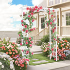 VINGLI 85in Wooden Arbor, Wedding Arch - Image 7