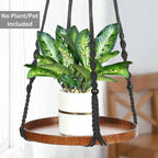 2 Pack Macrame Plant Hanger | Plant Hanger Indoor, Hanging Planter Shelf | - Image 4