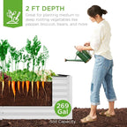 Best Choice Products 6x3x2ft Outdoor Metal Raised Garden Bed, Deep Root Box - Image 3