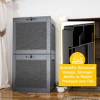 31 Gallon Outdoor Deck Box, Lockable Waterproof Outdoor Storage Boxes - Image 5