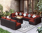 NICESOUL 11 Piece Modern Outdoor Patio Furniture Set - Image 2