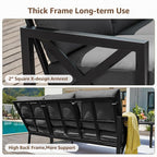 NATURAL EXPRESSIONS 6 Pieces Patio Furniture Sets, Metal Outdoor Sectional - Image 5