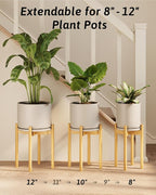 Adjustable Plant Stand Indoor, Bamboo Plant Stand Fits 8 9 10 11 12 Inches - Image 7