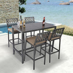 Outdoor Patio Bar Set, Bar Height Patio Dining Set, Weather-Resistant Bistro - Image 6