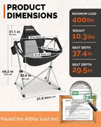 KingCamp Hammock Chair with Footrest – Heavy Duty Swinging Rocking Camping - Image 2