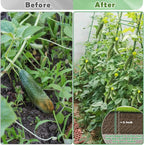 Cucumber Trellis for Raised Beds, 63 x 45 Inch U-Shaped Garden Trellis for - Image 5