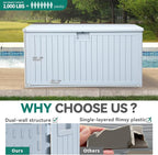 YITAHOME XXL 230 Gallon Large Deck Box, Outdoor Storage - Image 6