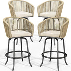YITAHOME Counter Height Bar Stools Set of 4, Outdoor Bar Stools - Image 9