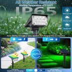 T-SUNUS Green Solar Spot Lights Outdoor 4 Pack, IP65 Waterproof Landscape - Image 2