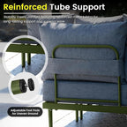 Sundale Outdoor 4 Pieces Patio Furniture Set, Metal Sectional Sofa Patio - Image 5