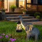 Solar Garden Statue Lights Elephants Figurine - Image 3