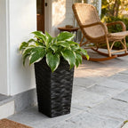 Worth Garden 2-Pack Black Tall Planter - Image 8