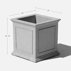 Veradek Brixton Series Cube Plastic Planter - Image 2