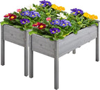 Yaheetech 2pcs Raised Garden Bed Outdoor Horticulture by Yaheetech