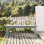 VINGLI Outdoor Wooden Bench, 45” 2-Person Backless Dining Bench, Weatherproof - Image 6