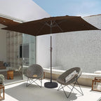 JEAREY 6.5x10 ft Rectangular Patio Umbrellas Rectangle Outdoor Umbrella - Image 8
