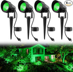 St. Patrick's Day Green Spotlights Outdoor, 14 LED Landscape Lighting by TSUNESLUX
