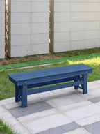 HDPE Outdoor Bench, Poly Lumber Adirondack Benches, All Weather HDPE Garden - Image 4