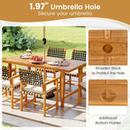 Tangkula 7 Piece Patio Dining Set - Image 4