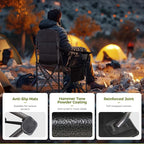 ALPHA CAMP Heavy Duty Camping Chair 500LBS Capacity, Oversized Folding Chair - Image 8