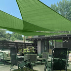 LOVE STORY Custom Size 8'x12'x14.4' Piquant Green Sun Shade Sail Right Triangle by LOVESTORY