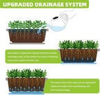 Window Box Planter, 12 Pack Plastic Vegetable Flower Planters Boxes 17 Inches - Image 3