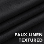 H.VERSAILTEX Linen Blackout Curtains 108 Inches Long 100% Blackout Thermal - Image 4