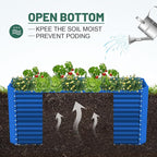 Land Guard 8x4x3ft Rectangular Galvanized Raised Garden Beds, Large-Capacity - Image 6