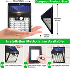 Solar Lights Outdoor, 72 LED Motion Sensor Wall Light, IP65 Waterproof and 3 - Image 8