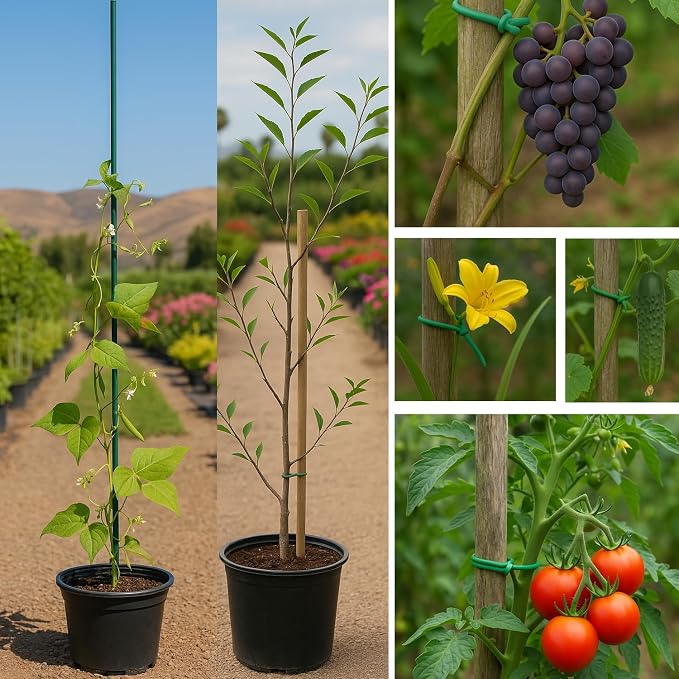 GiftExpress Pack of 6 Garden Soft Wire Tie, 32.8' ea. Garden Plant Tie - Image 3
