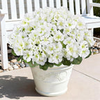 Artificial Geranium Flowers for Outdoors, 6 Bundles Realistic Silk Fake Geranium - Image 9